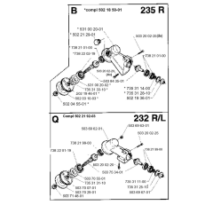 Bevel Gear-1 for Husqvarna 232 L