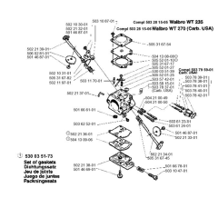 Carburetor for Husqvarna 232 L
