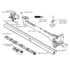 Shaft-1 for Husqvarna 232 L