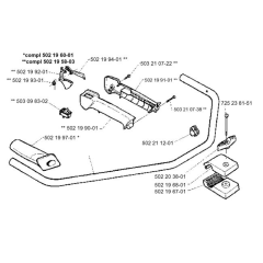 Handle & Controls for Husqvarna 232 L