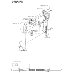Handle & Controls for Husqvarna 232R