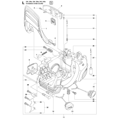 Fuel Tank & Handle Assembly