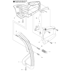 Handle & Controls for Husqvarna 235