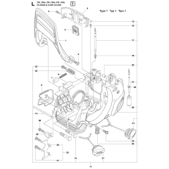 Fuel Tank & Handle Assembly