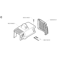 Cylinder Cover for Husqvarna 235P