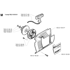 Starter Assembly for Husqvarna 235P