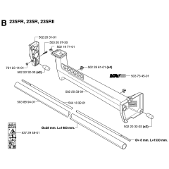 Shaft Assembly for Husqvarna 235R