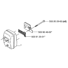 Muffler Assembly for Husqvarna