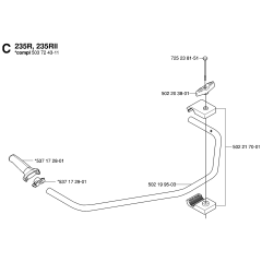 Handle Assembly for Husqvarna 235RII