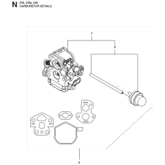 Carburetor for Husqvarna 236