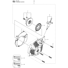 Starter Assembly for Husqvarna 236