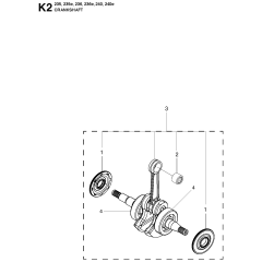 Crankshaft Assembly for Husqvarna 236