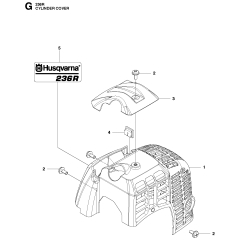 Cylinder Cover for Husqvarna 236R
