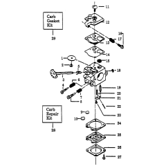 Carburetor Assembly for Husqvarna