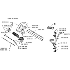 Handle & Controls for Husqvarna