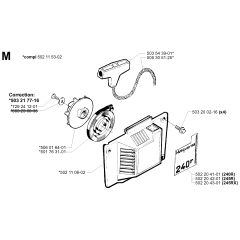 Starter Assembly for Husqvarna 240