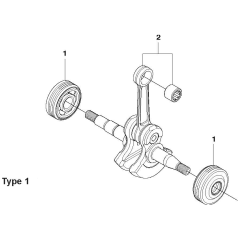 Crankshaft Assembly Husqvarna 240