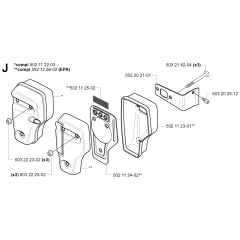Muffler Assembly for Husqvarna 240F