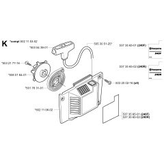 Starter Assembly for Husqvarna 240F