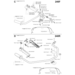 Handle & Controls for Husqvarna 240R