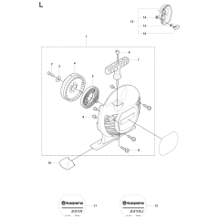 Starter Assembly for Husqvarna 241RJ