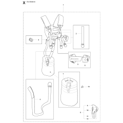 Harness Assembly for Husqvarna 241RJ