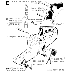 Fuel Tank Assembly for Husqvarna 242