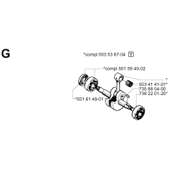 Crankshaft Assembly for Husqvarna