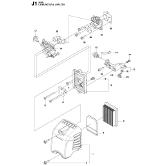 Carburetor & Air Filter for 243RJ
