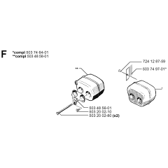 Muffler Assembly for Husqvarna 246