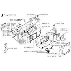 Crankcase Assembly for Husqvarna 246