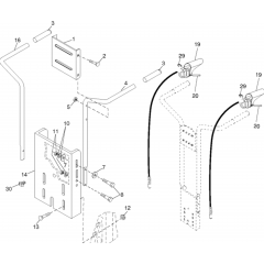 Handle Assembly for Husqvarna 25009