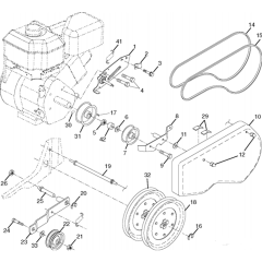 Belt Guard & Pulley Assembly