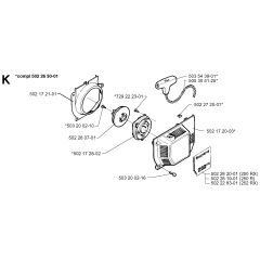 Starter Assembly for Husqvarna 250RX