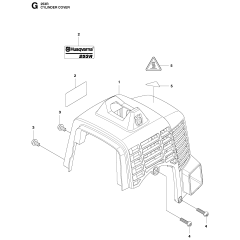 Cylinder Cover for Husqvarna 253R