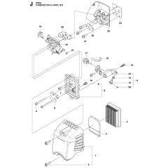 Carburetor & Air Filter for 253RJ