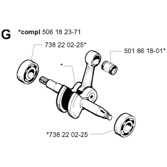 Crankshaft Assembly for Husqvarna 254
