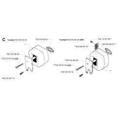 Muffler Assembly for Husqvarna 257