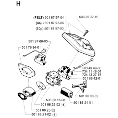 Carburetor & Air Filter Assembly