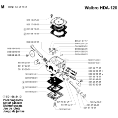 Carburetor Assembly for Husqvarna 257