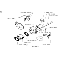 Carburetor for Husqvarna 261