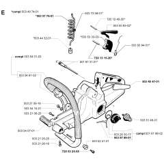 Fuel Tank & Handle for Husqvarna 261