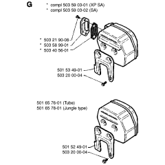 Muffler Assembly for Husqvarna 266