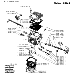 Carburetor Assembly for Husqvarna 266