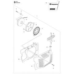 Starter Assembly for Husqvarna 268