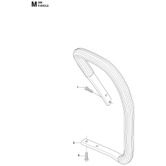 Handle Assembly for Husqvarna 268