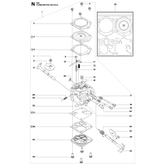 Carburetor Assembly for Husqvarna 268