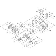 Cylinder, Piston, Crankshaft