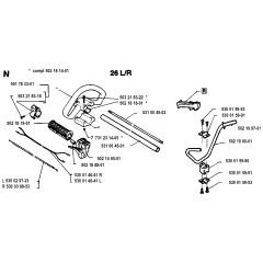 Handle & Controls for Husqvarna 26R