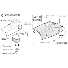 Air Filter Cover for Husqvarna 288